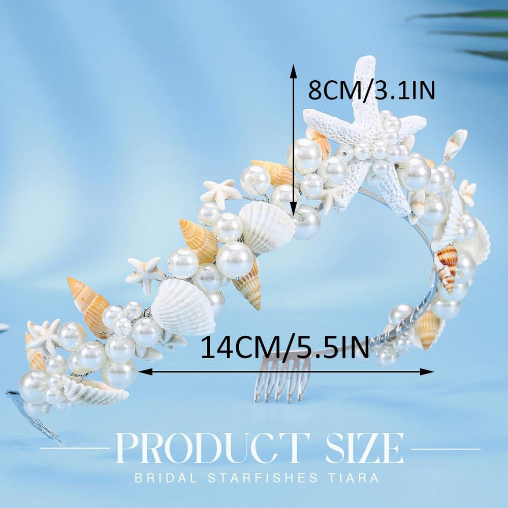 Couronne sirene BARTOSI, reflets nacres pour un style chic.