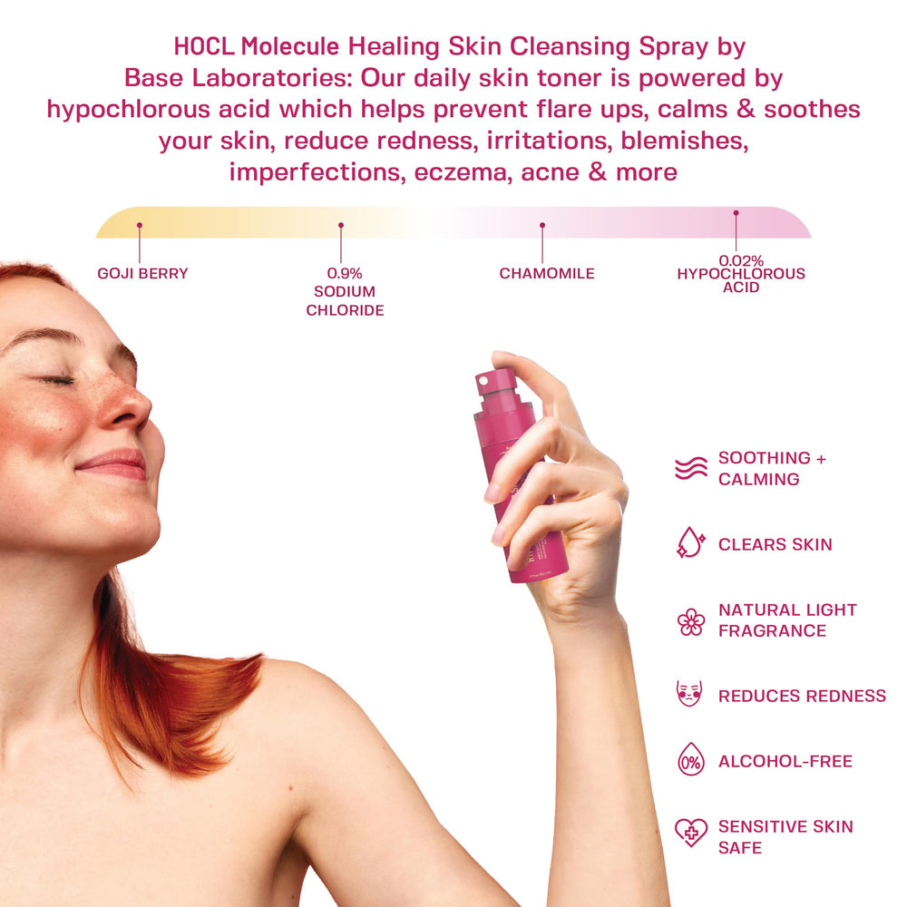 BASE LABORATORIES acide hypochloreux spray visage: nettoyage rapide et douceur