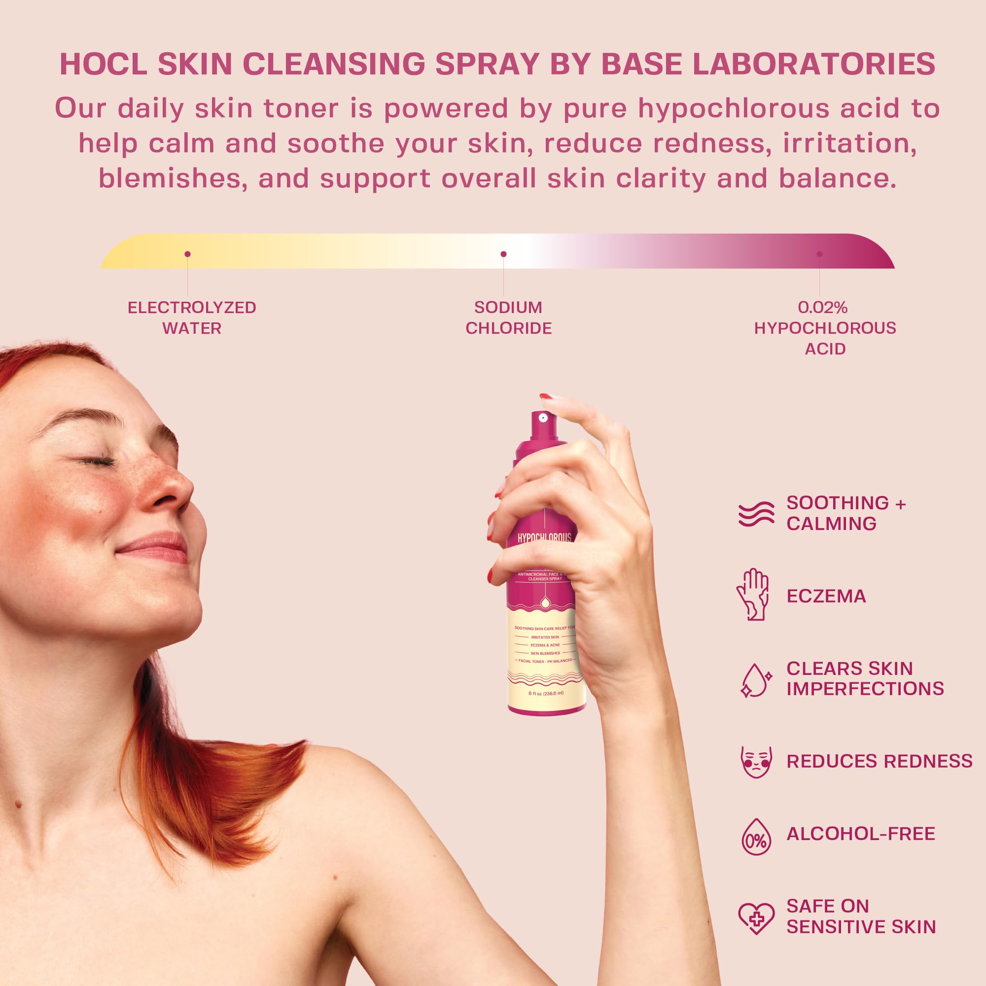 BASE LABORATORIES Hypochloreux spray – apaisement des irritations et réduction des rougeurs
