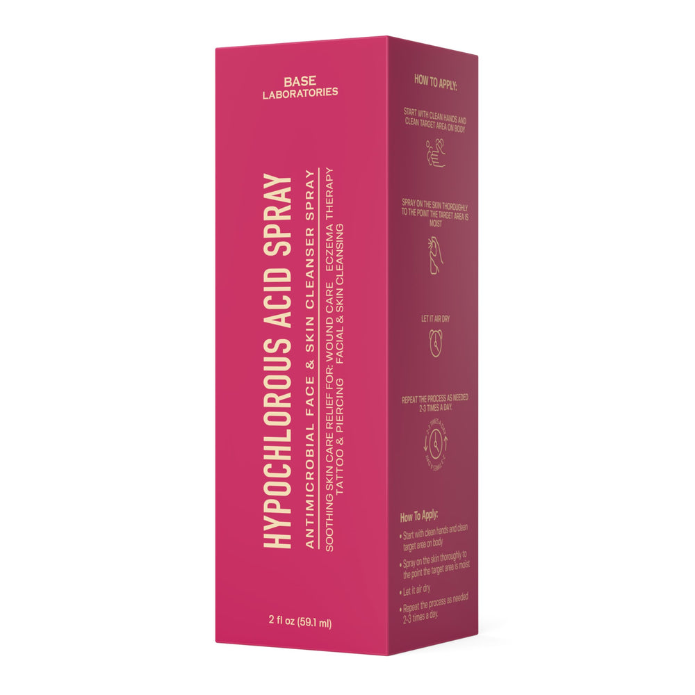 BASE LABORATORIES Hypochloreux entretien peau quotidien – format voyage pratique.