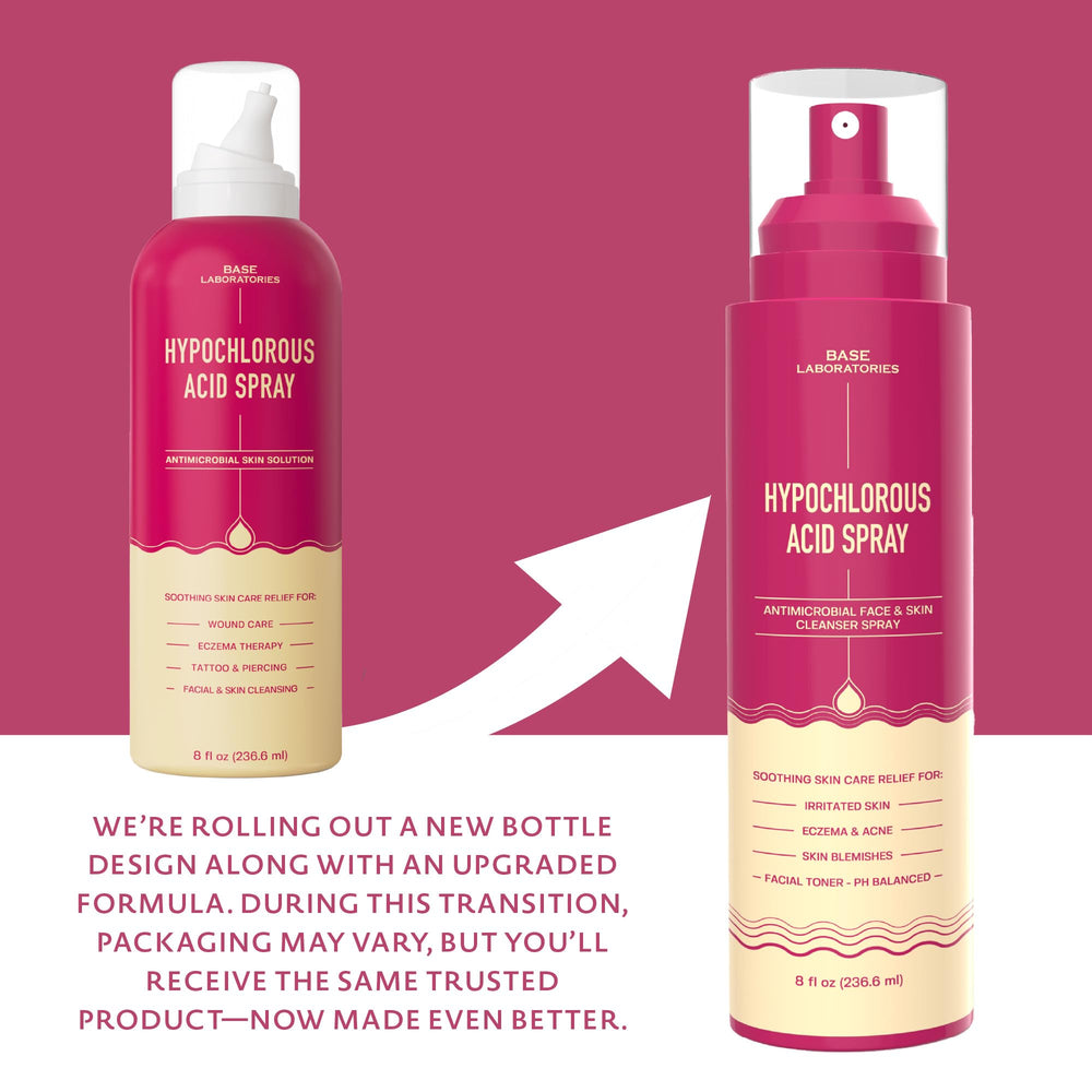 BASE LABORATORIES Hypochloreux spray – nettoyant peau léger qui apaise et purifie