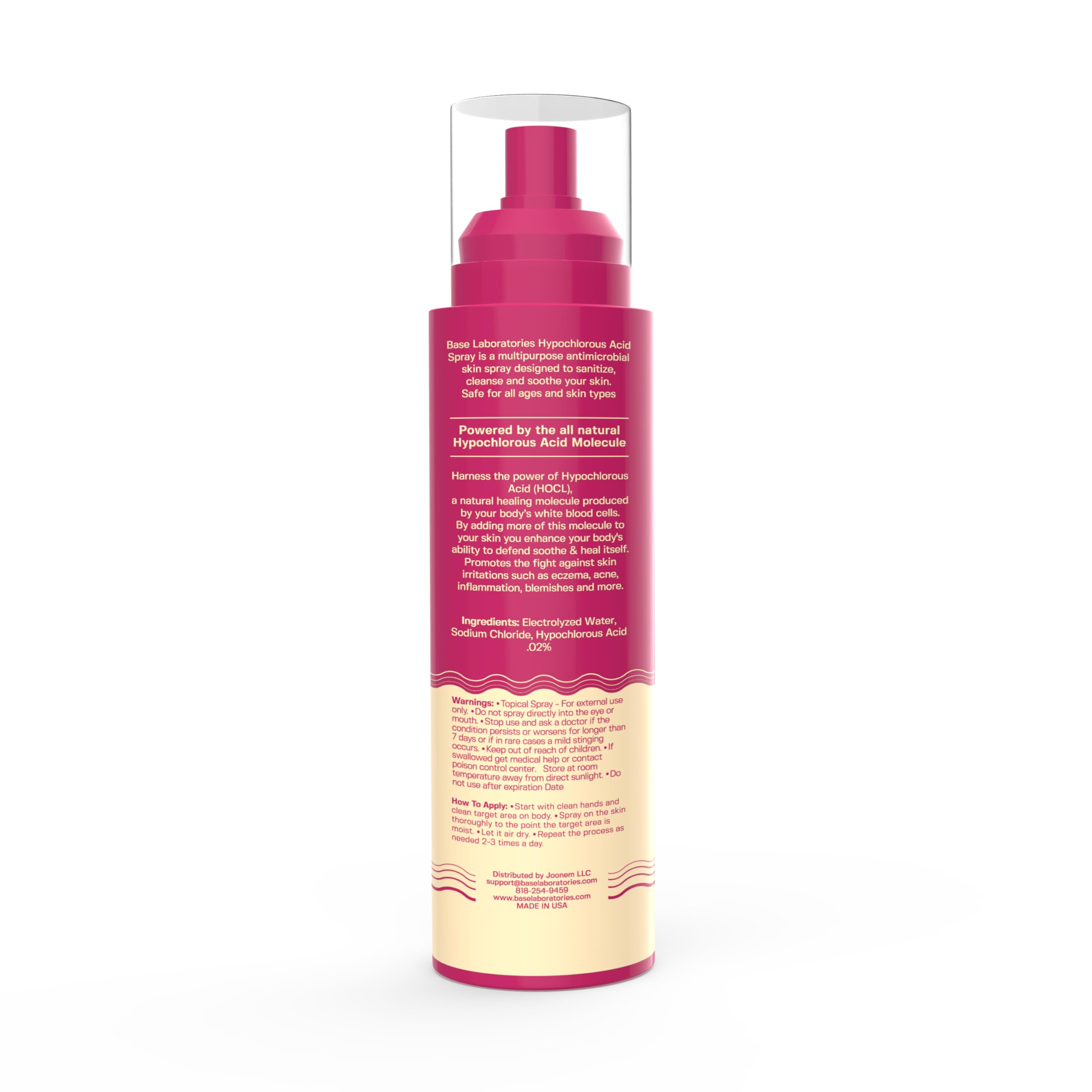 BASE LABORATORIES HOCl spray – soin visage quotidien pour peau sensible
