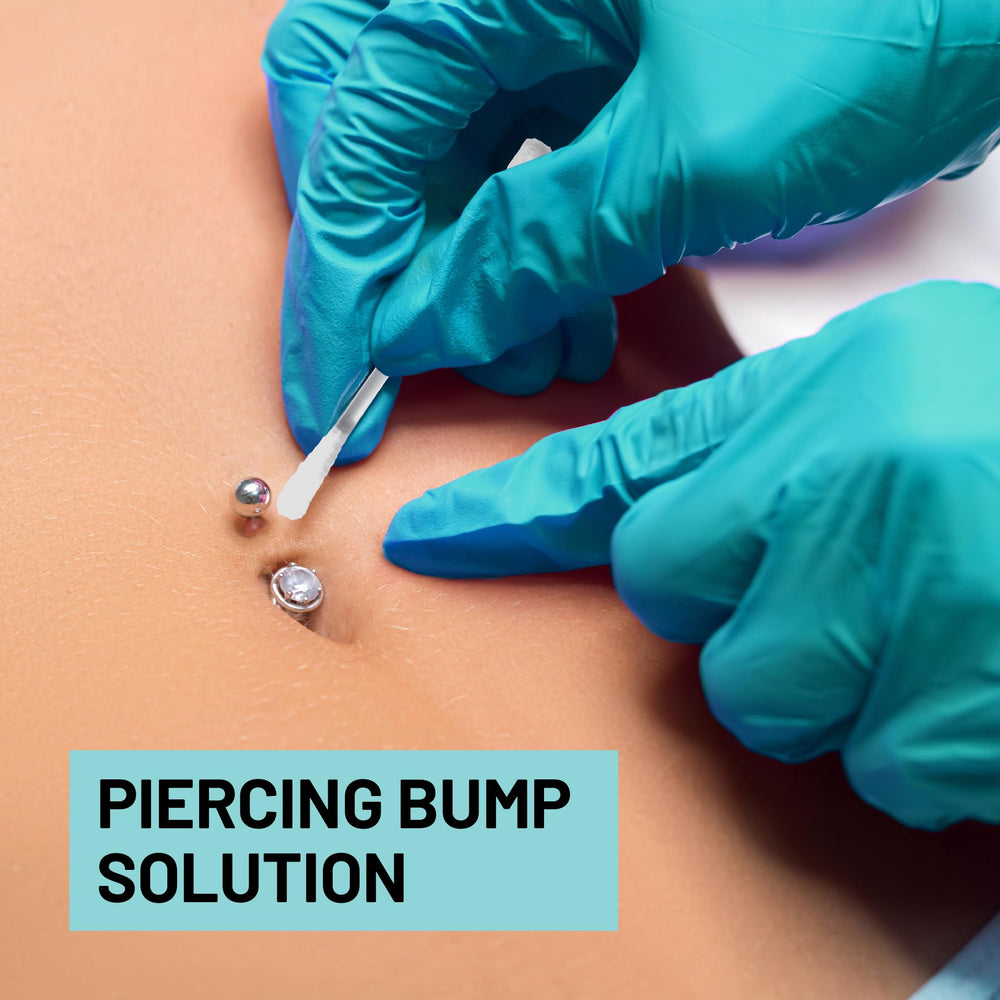 Base Labs nettoyage piercing nez avec gel salin naturel.