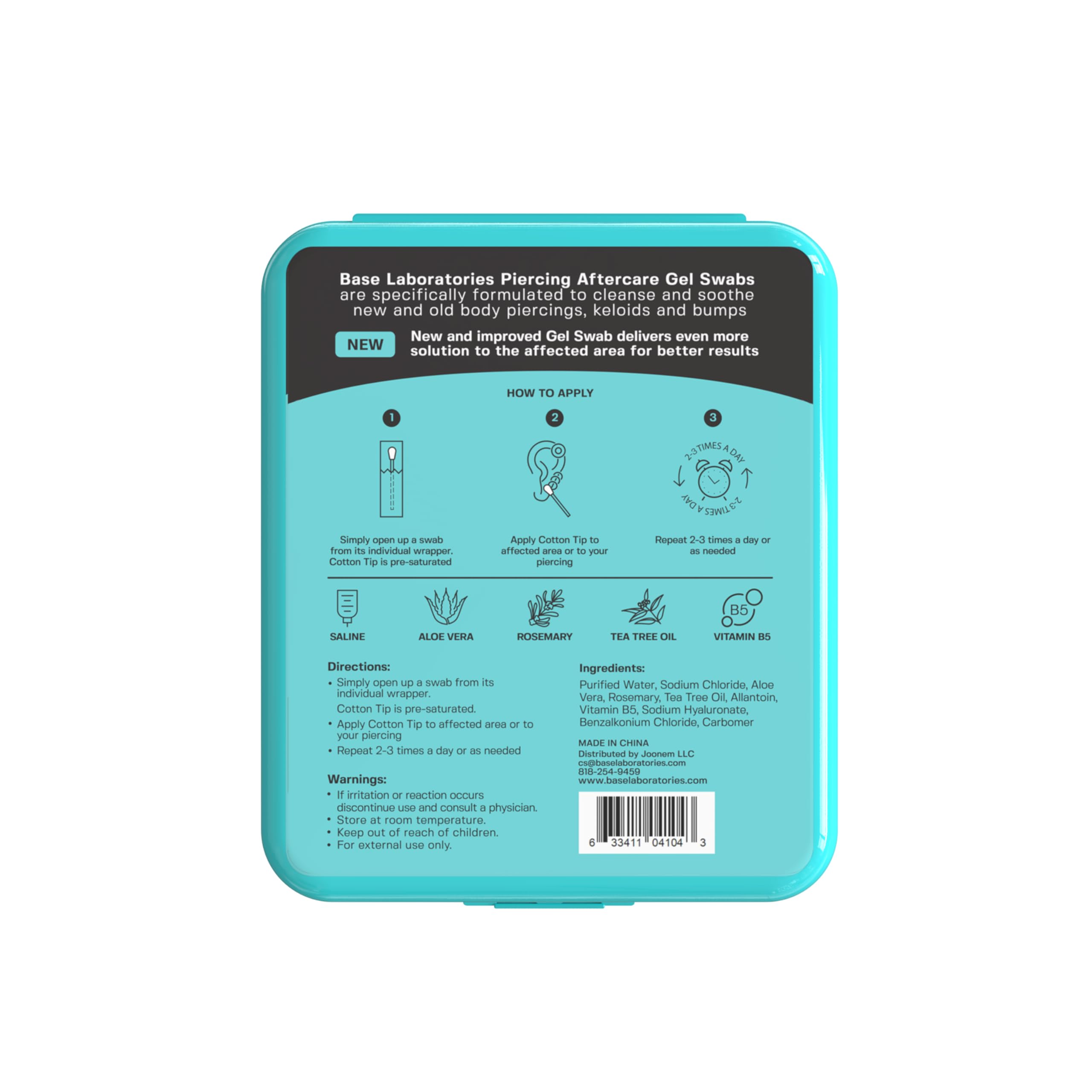 Base Labs nettoyage piercing ventre pour zone sensible.