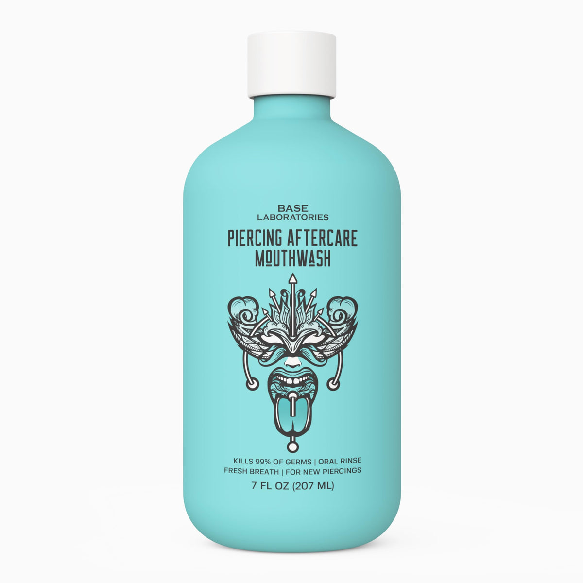 Base Laboratories rince-dentaire — bouteille, soin après piercing en douceur