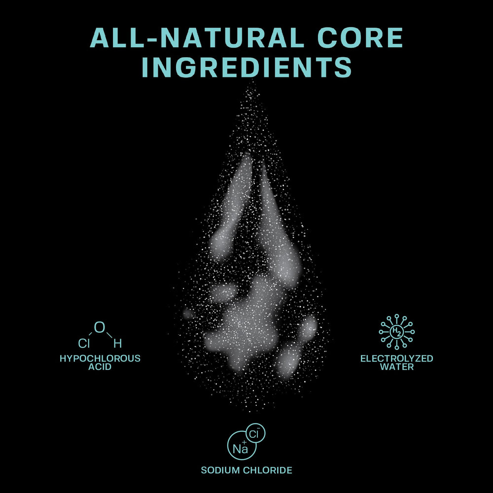 BASE LABORATORIES soin piercing, saline et HOCl pour un nettoyage en douceur.
