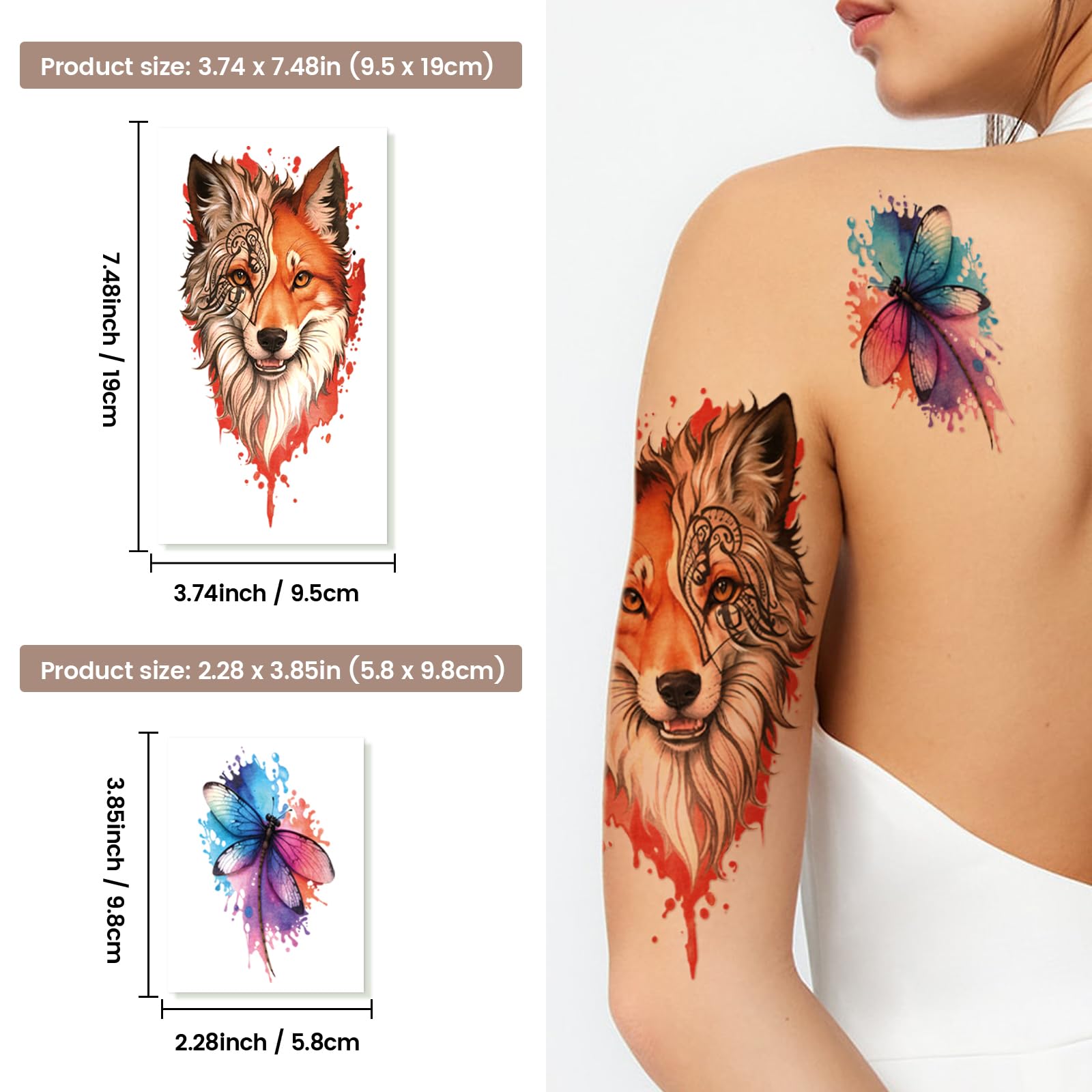 Basifa – tatouages imperméables, design durable même lors d'activités.