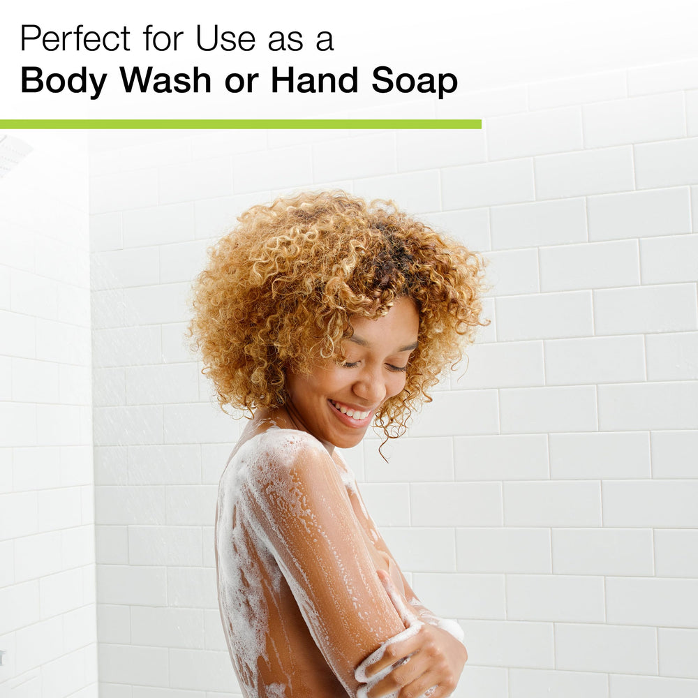 Basis Vitamin Bar Soap hand-washing moment highlighting its all-in-one cleanser versatility.