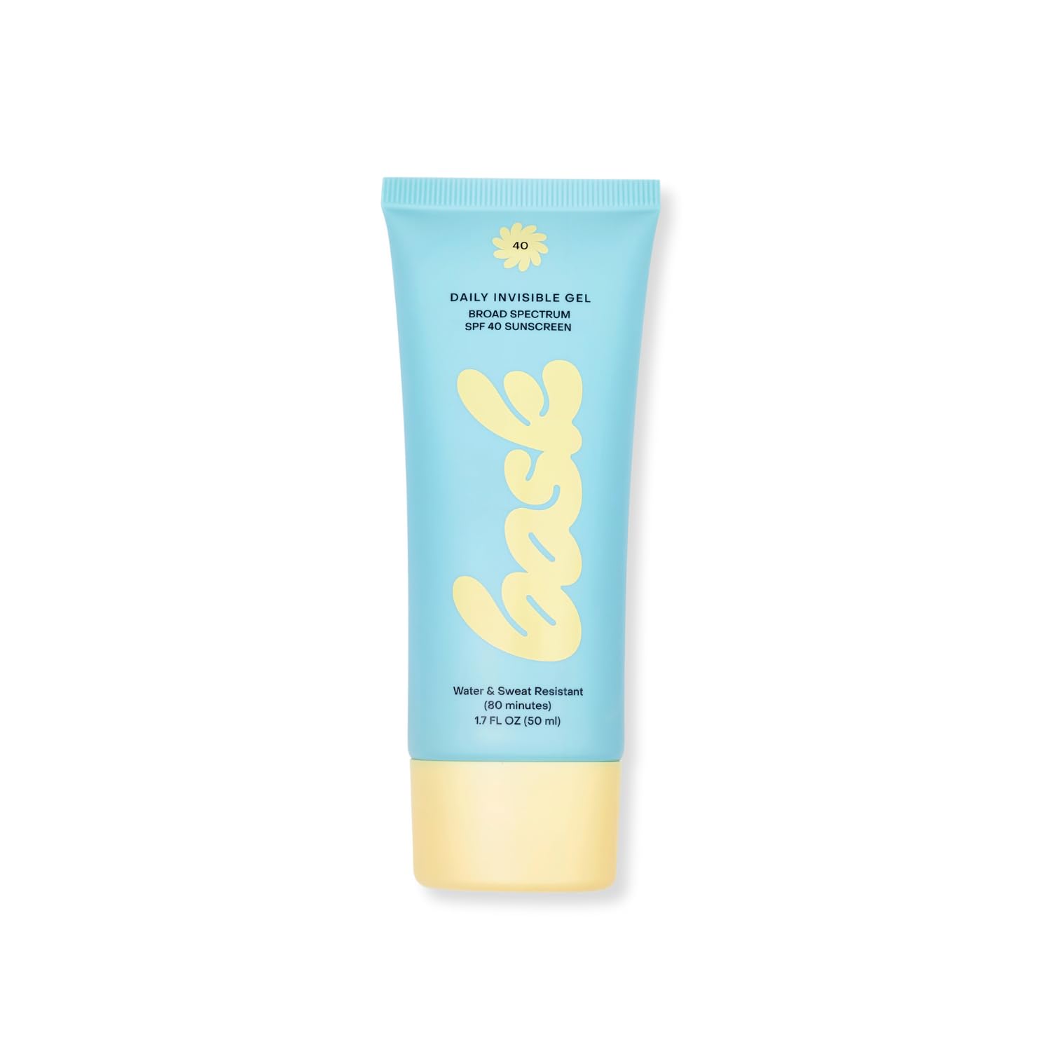 Bask Écran solaire SPF40 gel visage invisible, protection quotidienne légère