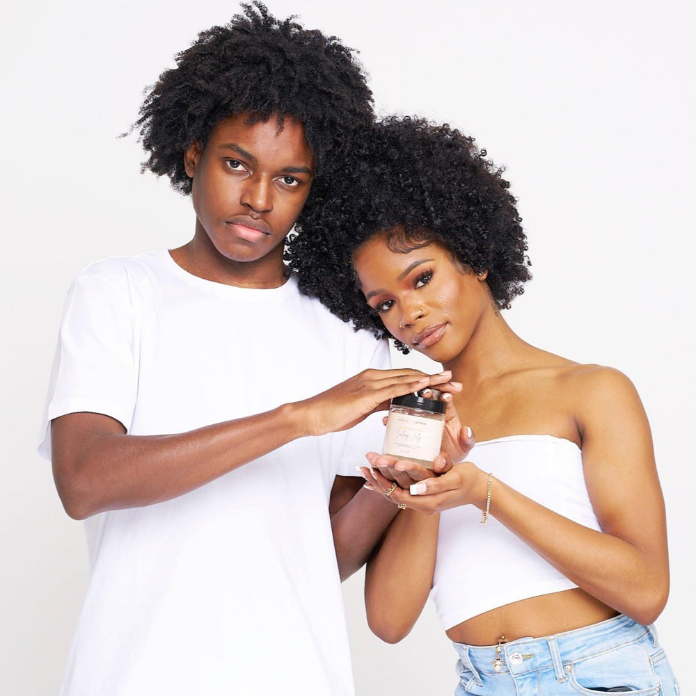 Bask & Lather cruelty-free label confirms chemical-free formula and ethical care.