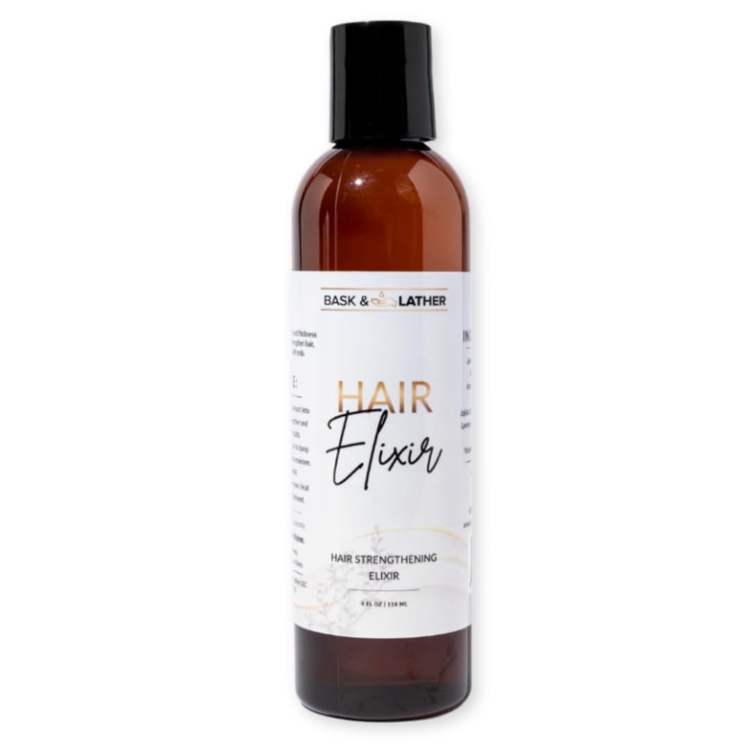 BASK & LATHER Elixir: flacon huile capillaire renforçant les cheveux et la densité