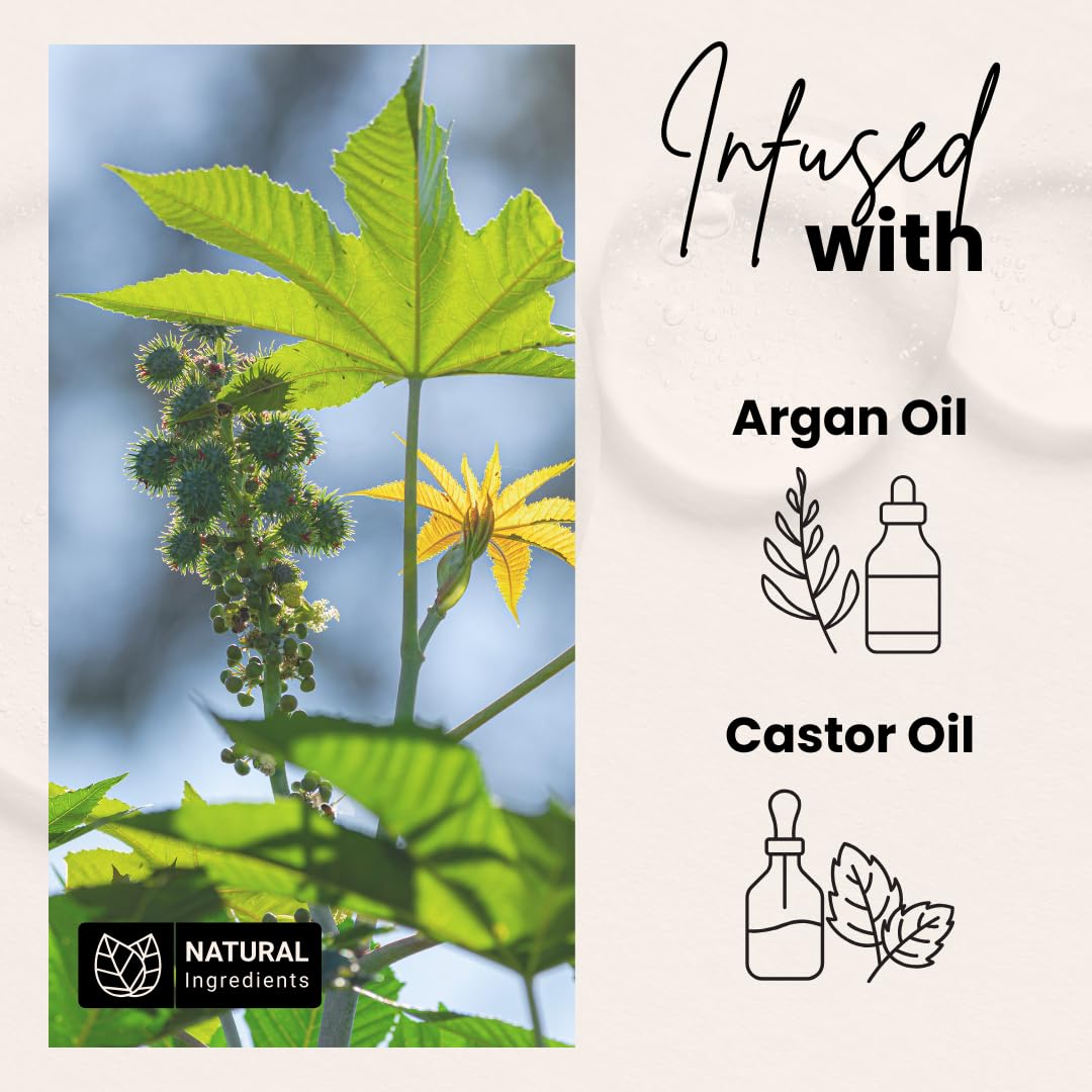 BASK & LATHER – Formule-naturelle-ricin qui nourrit les contours des cheveux.