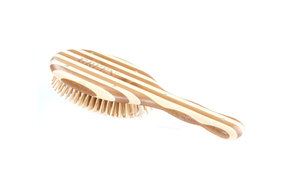 Brosse Bass Verte Texture Bois Bambou, matière naturelle.