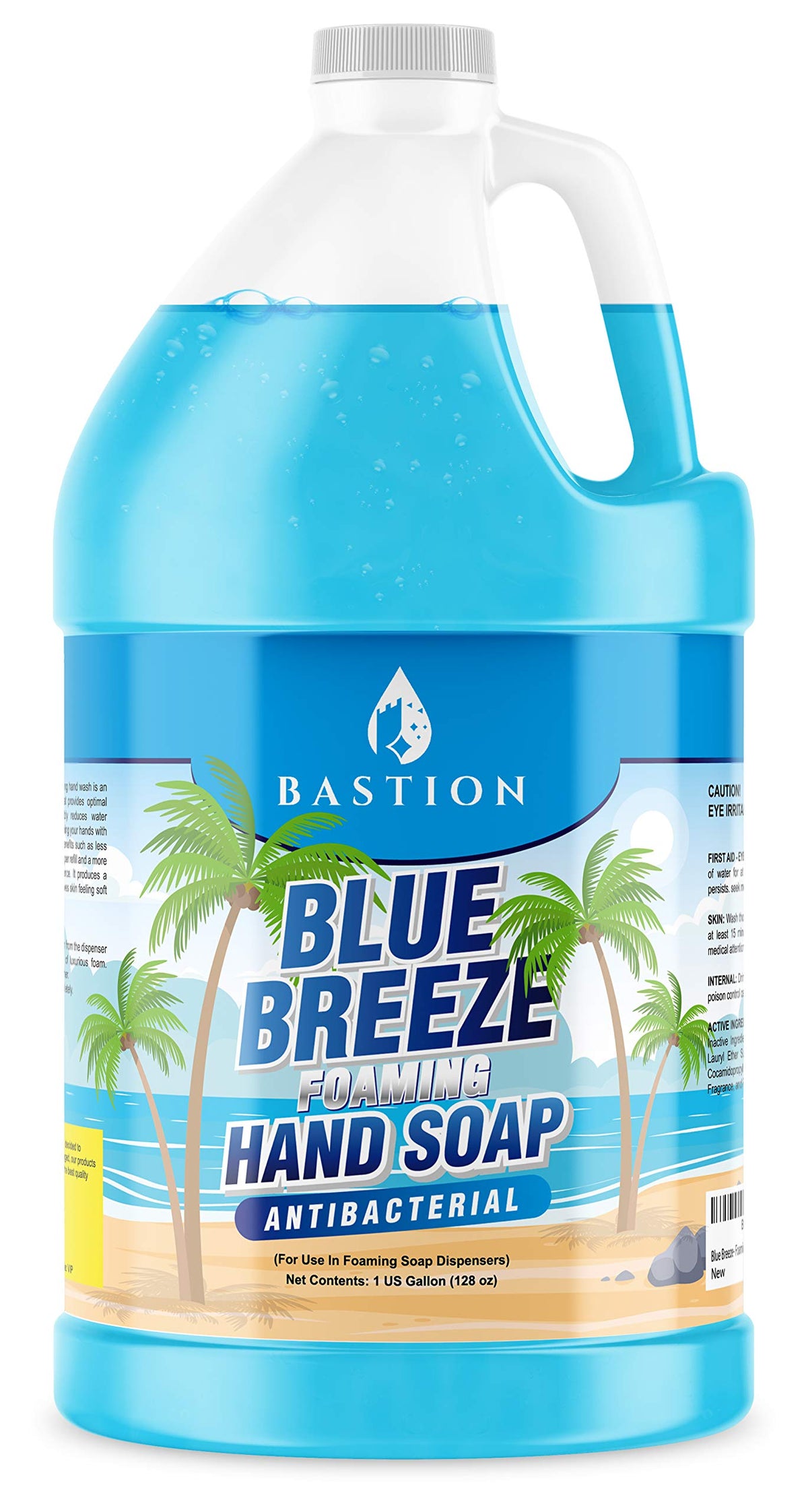 Bastion Blue Breeze – bouteille versee, remplissage pratique pour mousse et évite les débordements.