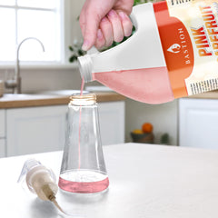Bastion main avec mousse pamplemousse rose – lavage doux et efficace.