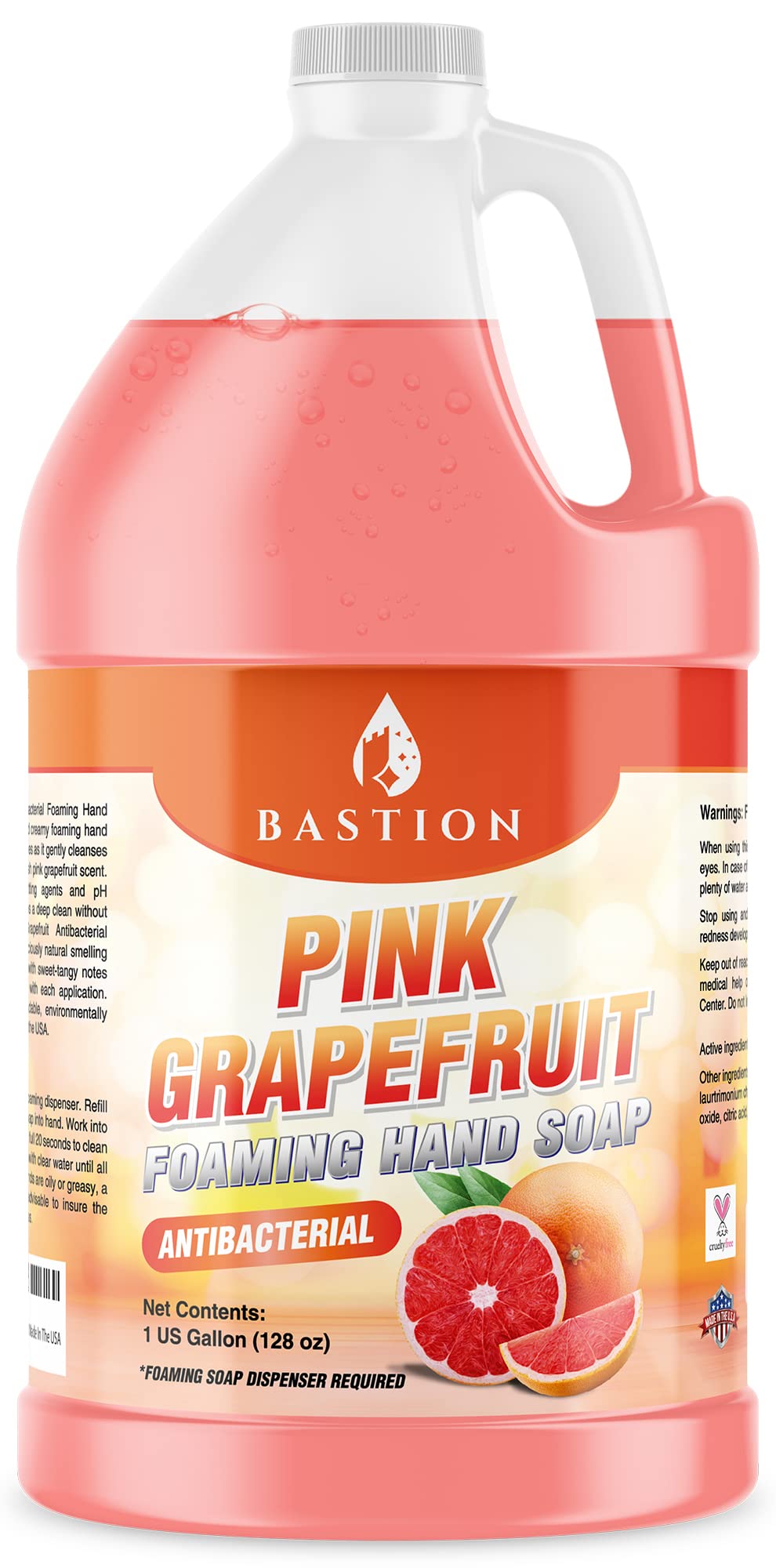 Bastion recharge savon mains mousse pamplemousse rose – expérience hydratante et hygiénique.