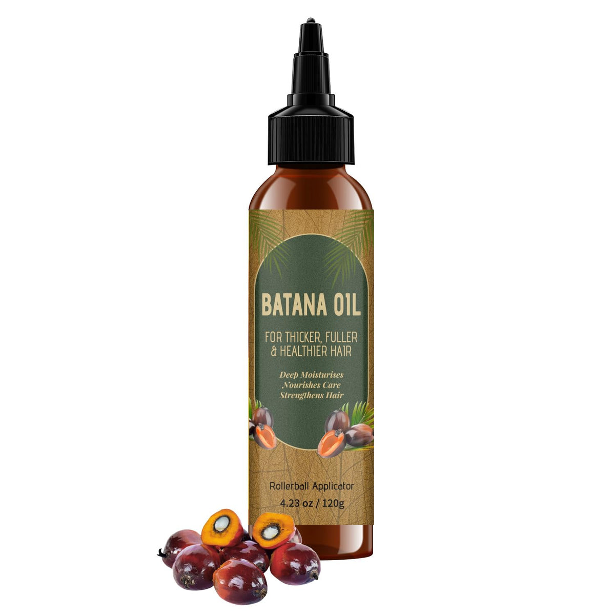 Batana Oil – Bouteille pour cheveux, hydratation durable et douceur.