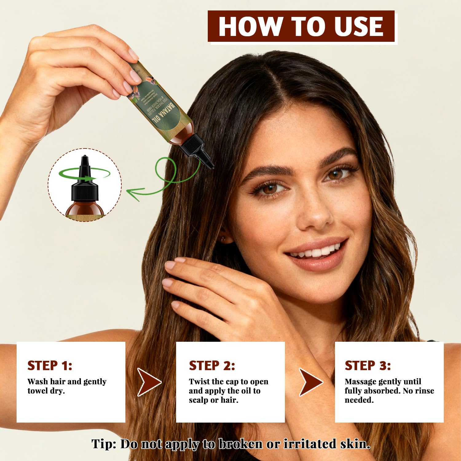 Batana Oil – Cheveux plus brillants et forts après chaque utilisation.