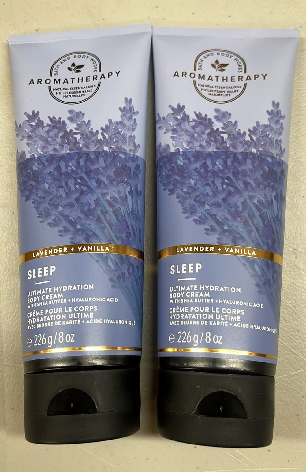 Bath & Body Works Aromathérapie Hydratation Ultime – ensemble de deux crèmes parfum Lavande Vanille.
