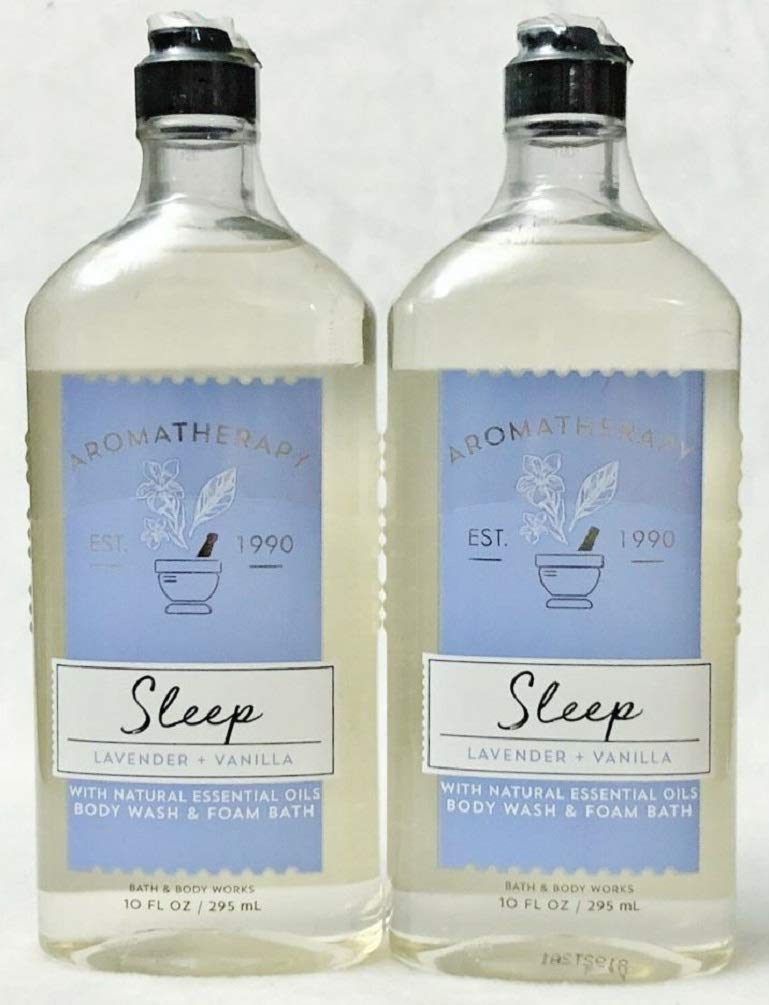 Flacon Bath & Body Works Aromathérapie Sommeil lavande-vanille, parfum apaisant.