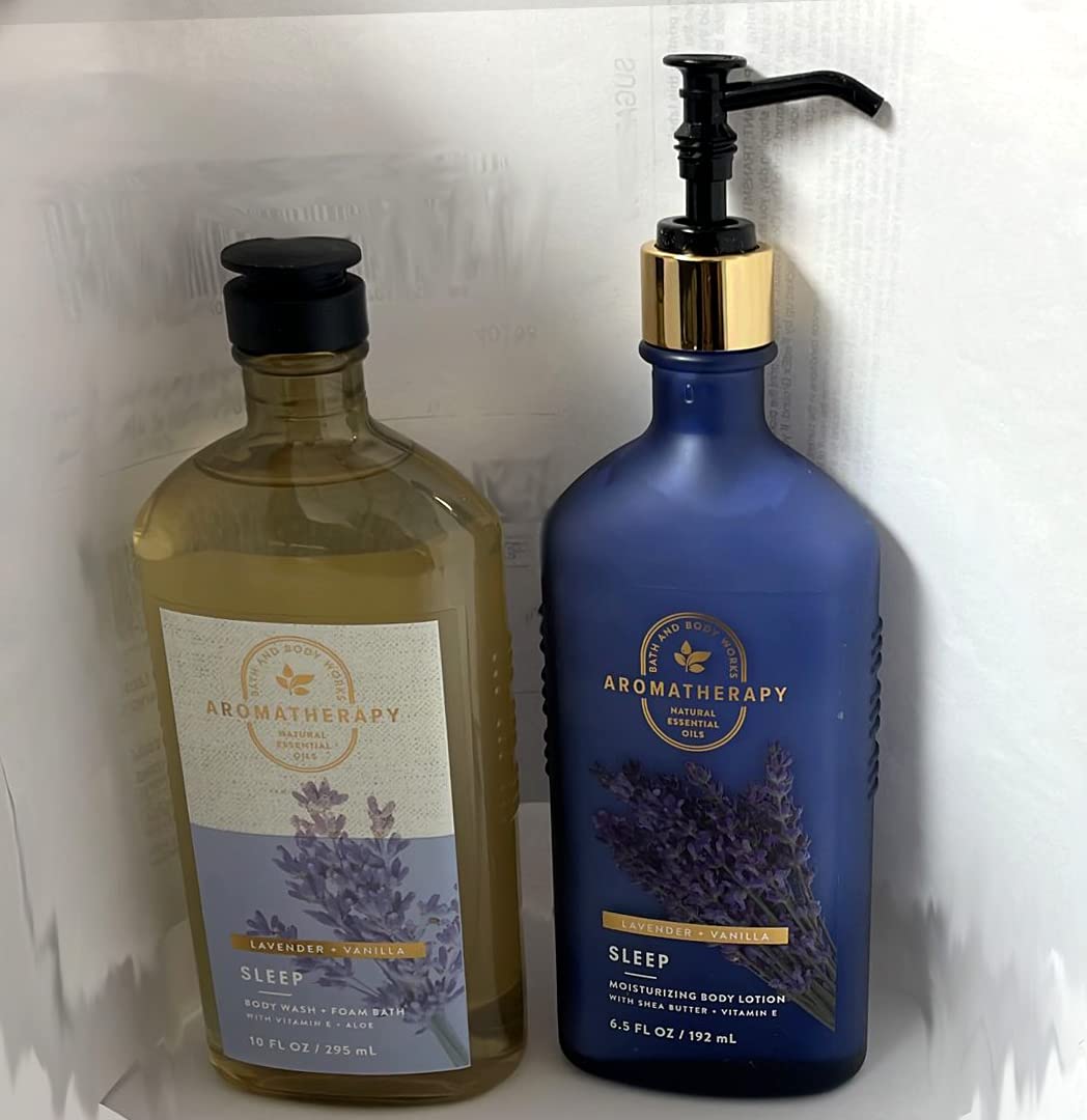 L'emballage de la lotion Sommeil Bath & Body Works peut varier entre bleu et brun.