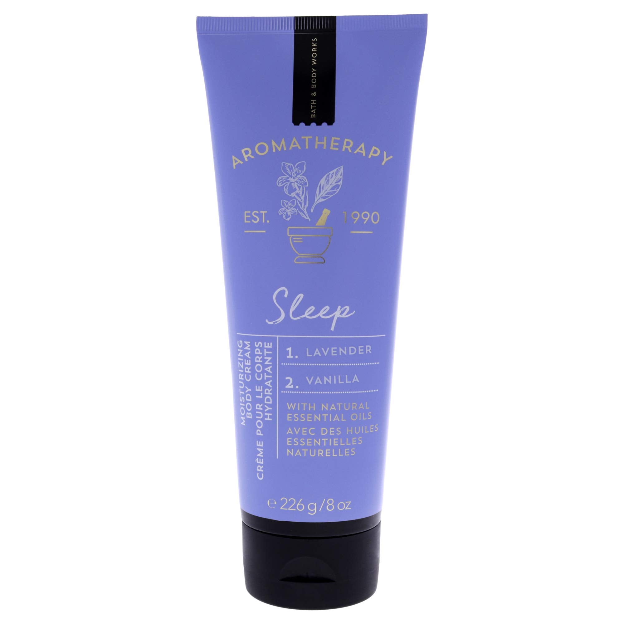 Crème pour le corps Bath & Body Works Aromatherapy Sommeil lavande vanille, hydratation durable.