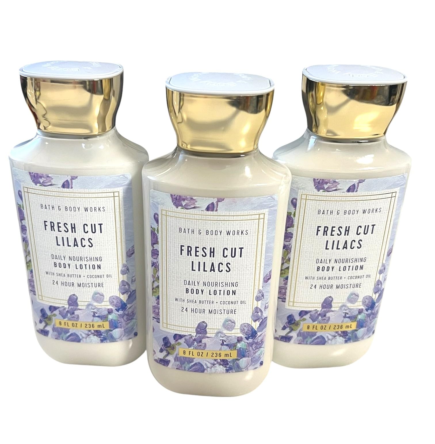 Bath & Body Works Bouteille Lotion Lilas Frais idéale pour hydrater quotidiennement.