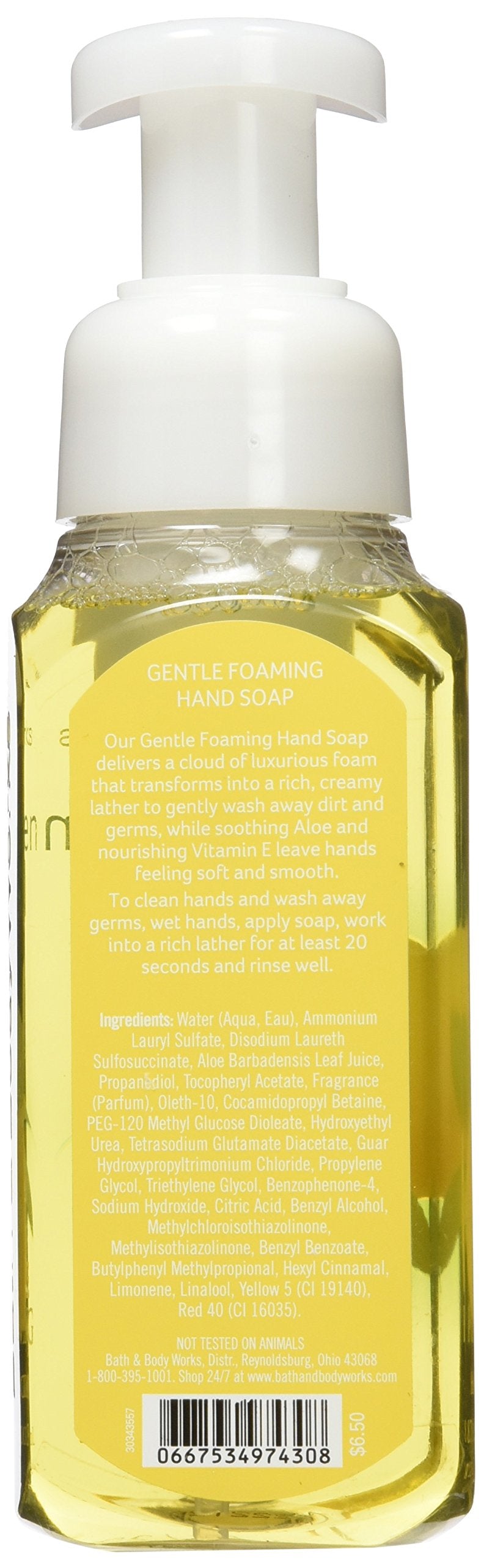 Bath & Body Works Bouteille savon mains moussant citron cuisine pratique et rapide