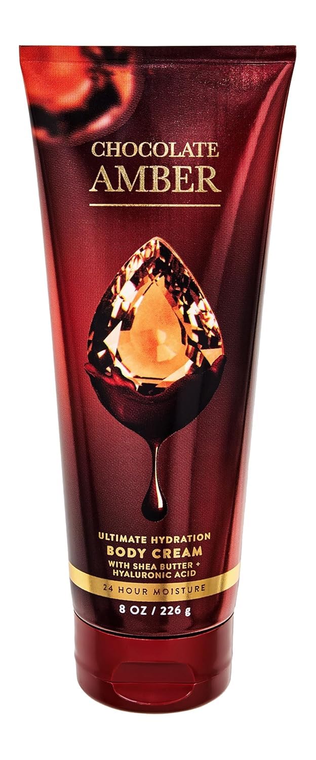 Bath & Body Works Chocolate Amber, crème hydratante, pour une peau douce et parfumée durablement