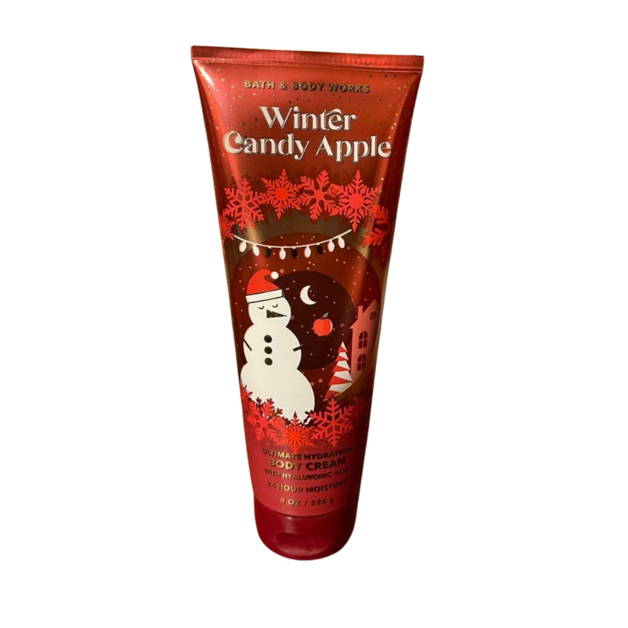 Bath & Body Works Winter Candy Apple emballage duo, parfum chaleureux et hydratation efficace.