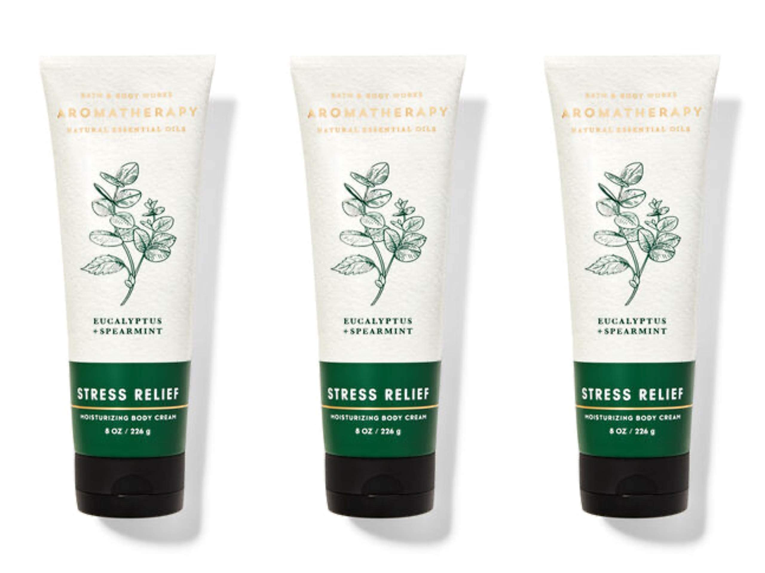 Bath and Body Works Crème pour le corps aromathérapie Eucalyptus et Menthe Poivrée, nourrissante et relaxante.