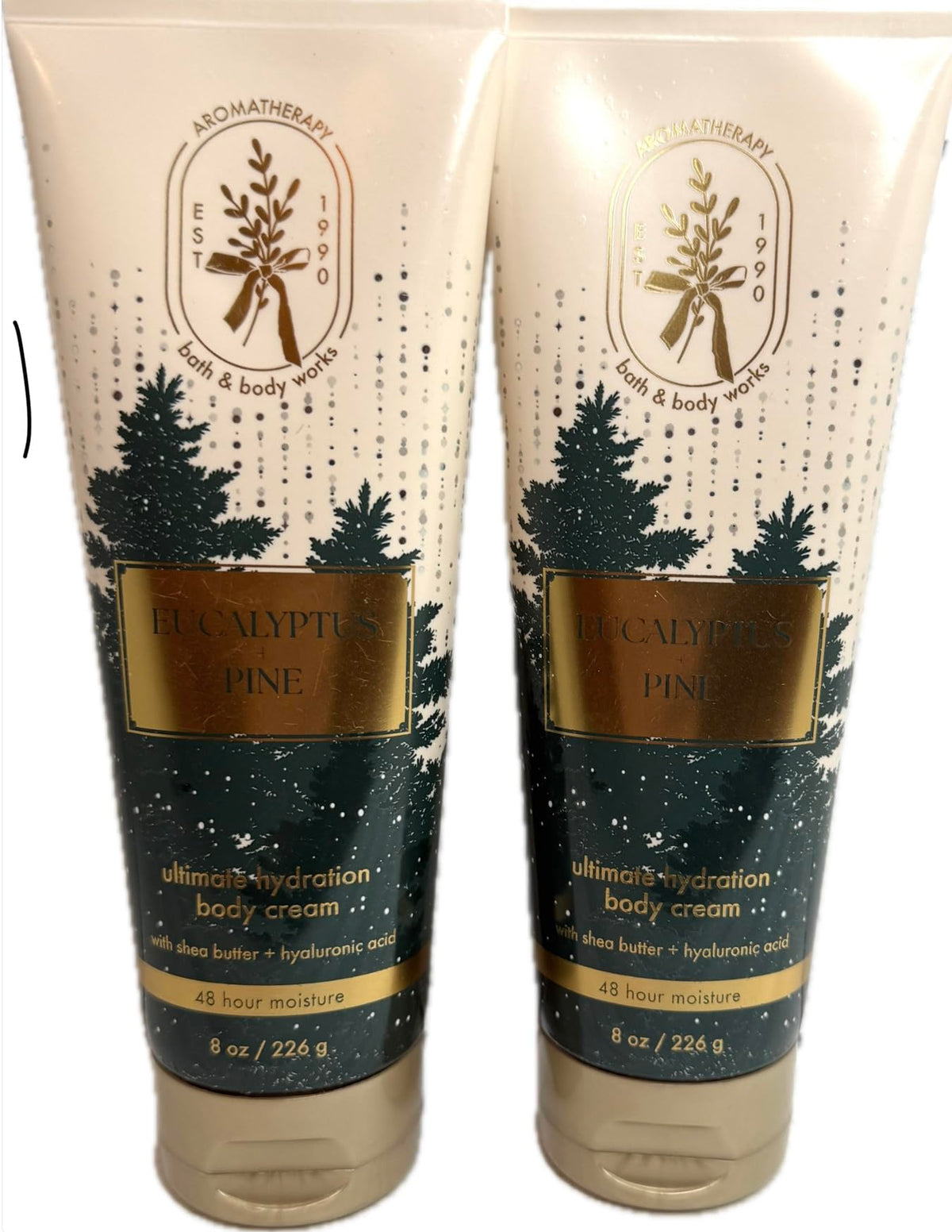 Bath & Body Works Crème corps Eucalyptus Pin pack 2 – parfum frais et hydratant