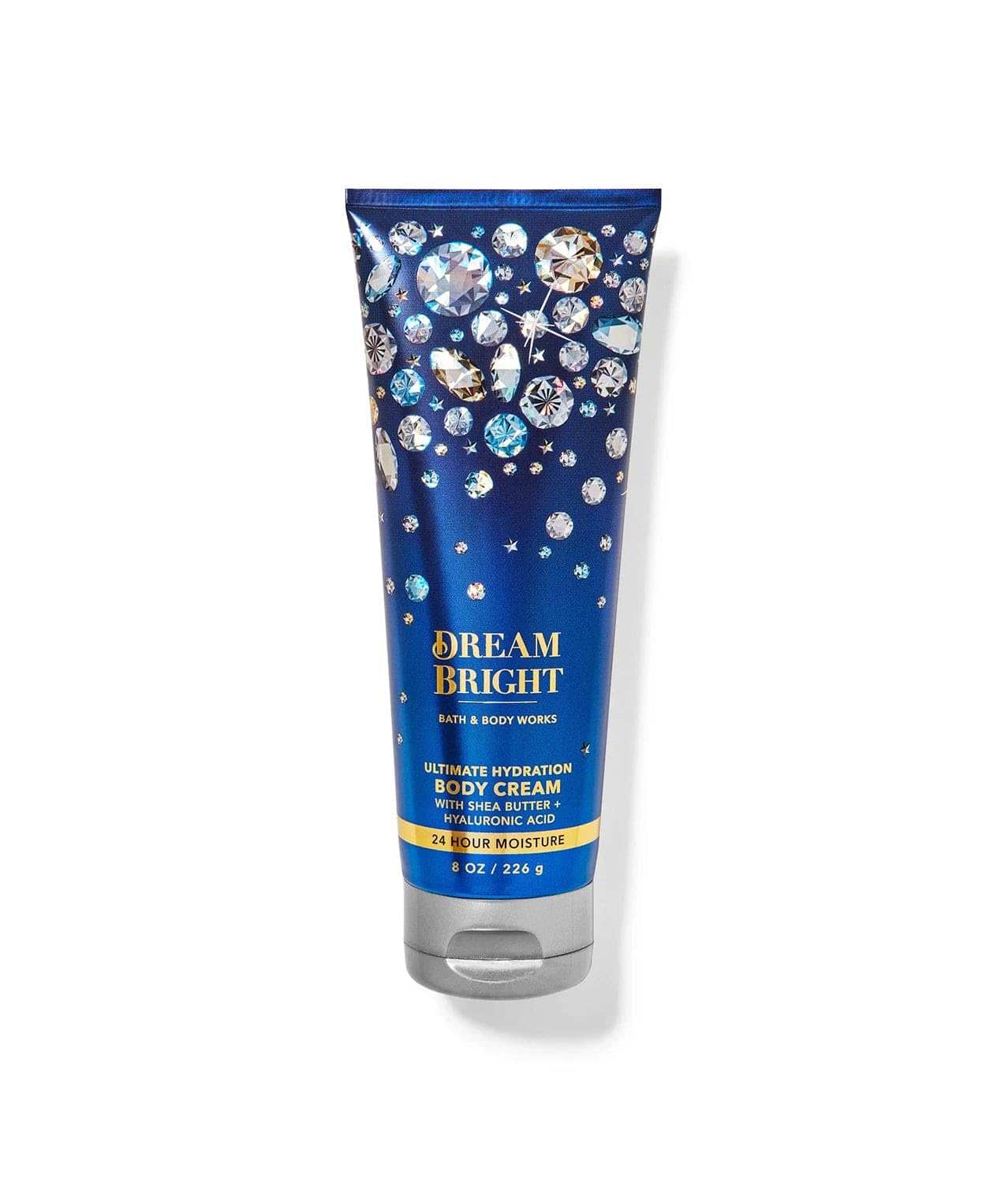Crème hydratante Bath & Body Works dans le pot, hydratation luxueuse et parfum revitalisant Dream Bright.