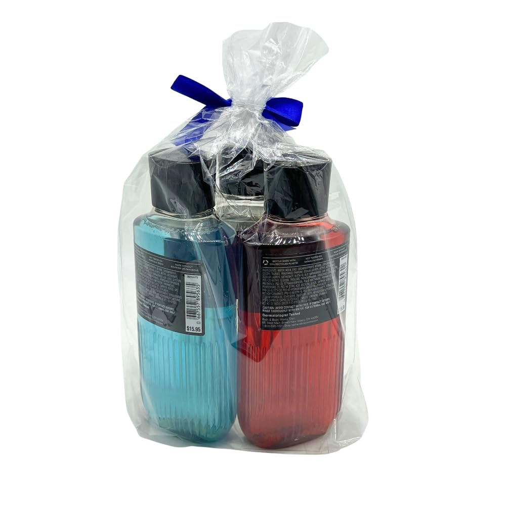 Bath & Body Works emballage ruban bleu, cadeau prêt à offrir.