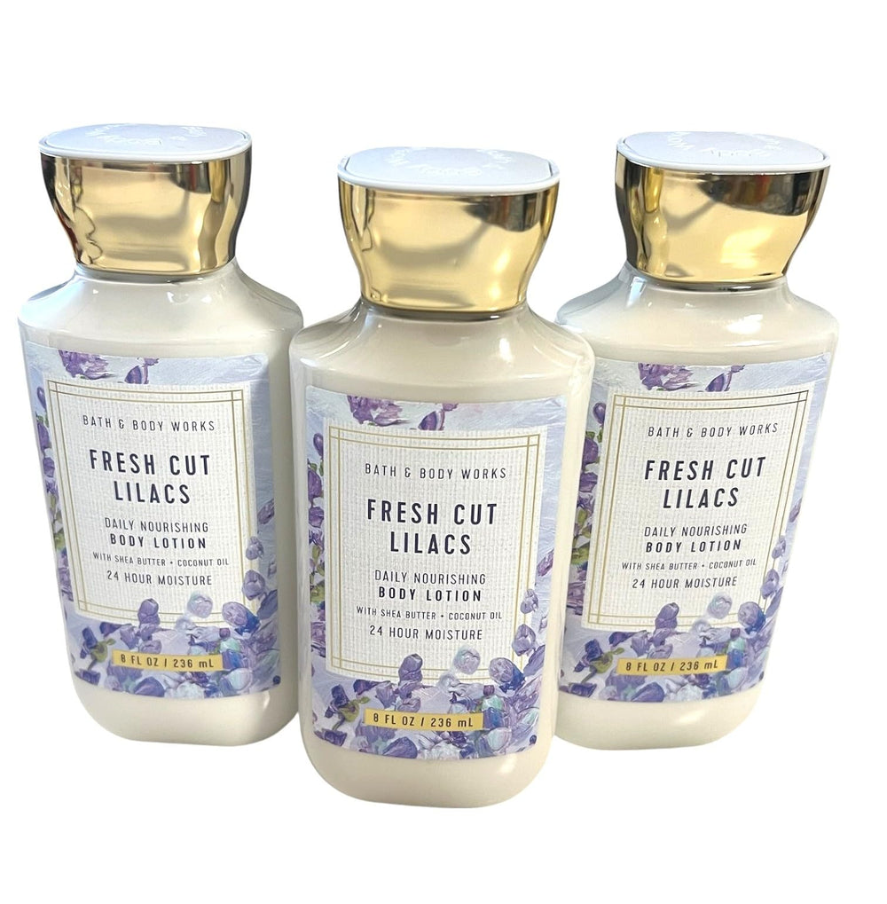 Bath & Body Works Ensemble de lotions Lilas Frais, parfait pour une routine hydratante.