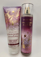 Bath & Body Works flacon-brume fraise flocons-neige, rafraîchissant et fruité pour votre routine quotidienne.