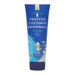 Crème Bath & Body Works Frosted Coconut Snowball, flacon présenté, texture riche pour nourrir la peau.
