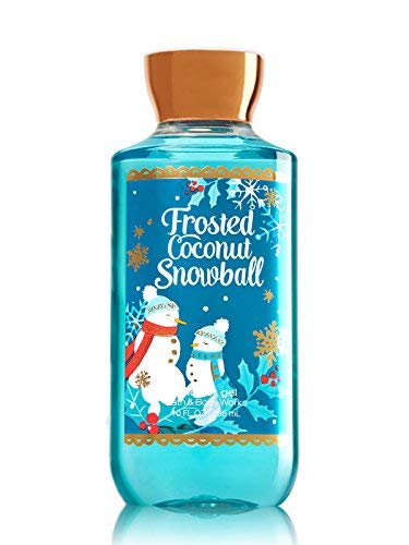 Bath & Body Works Frosted Coconut Snowball, gel douche – parfum coco givré et hydratant.