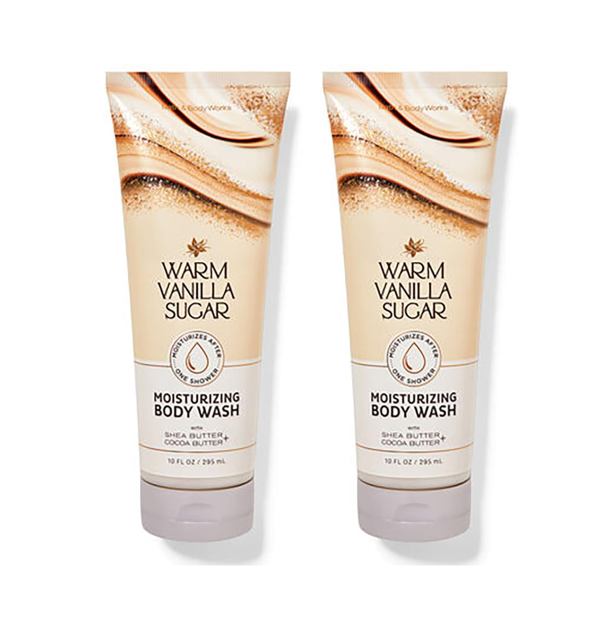 Bath & Body Works gel-douche hydratant vanille chaude, bouteille crémeuse et parfum réconfortant.