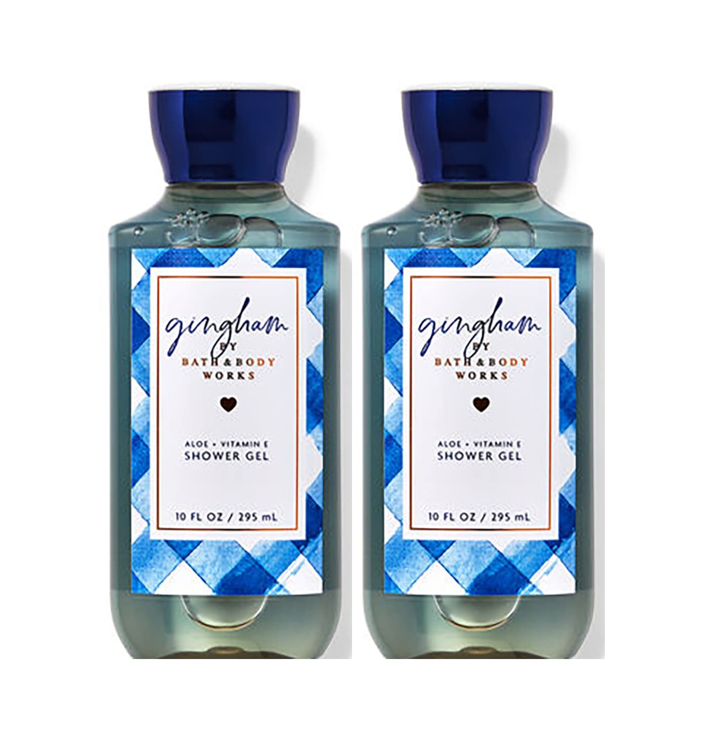 Bath & Body Works Gingham gel douche 2-pack, parfum frais et hydratant léger.