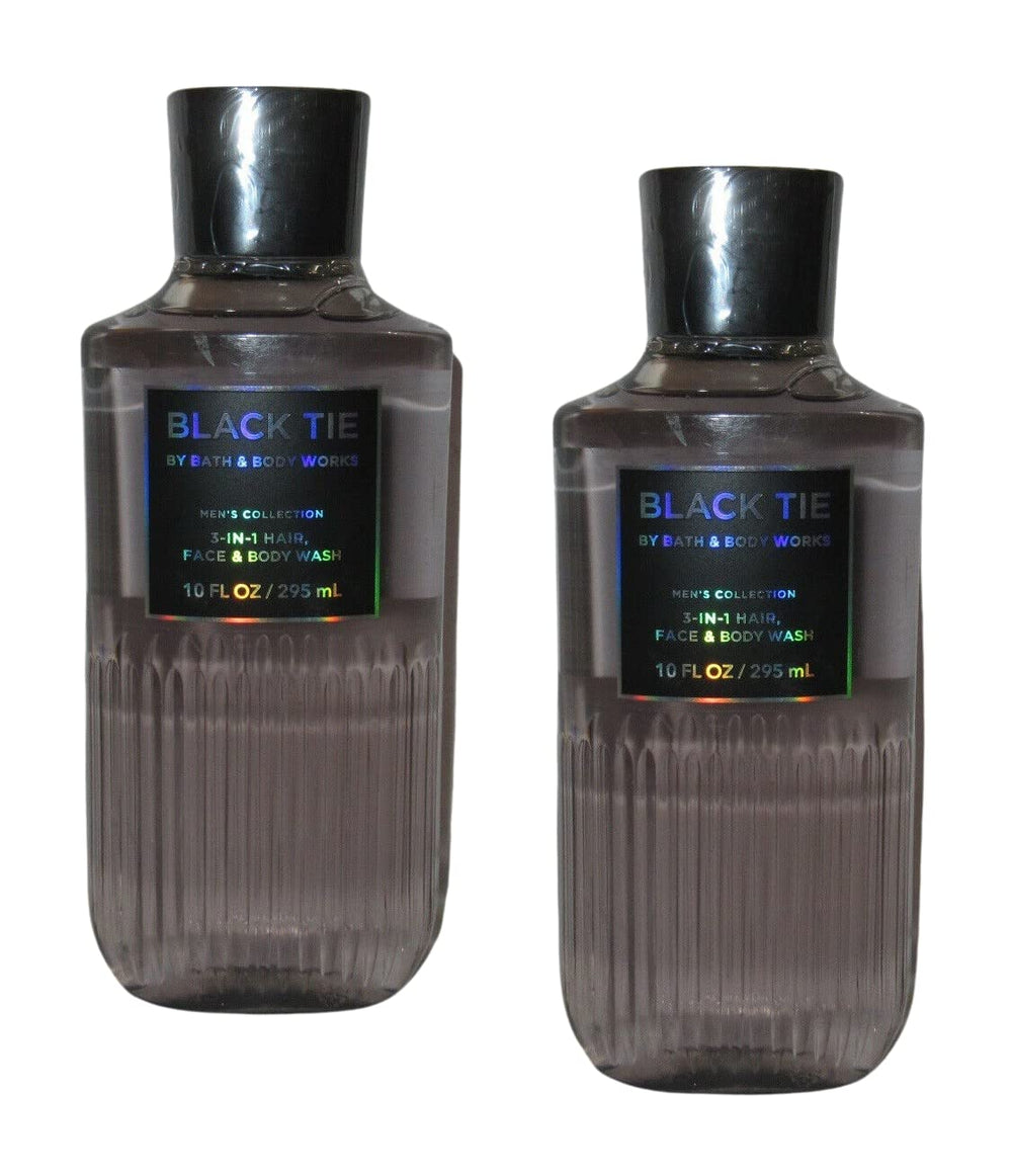 Bath & Body Works gel douche 3-en-1 pour homme Cravate Noire, nettoie cheveux et peau