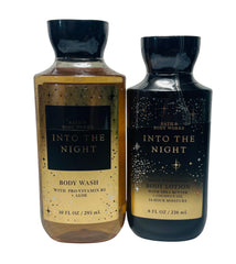 Bath & Body Works Into The Night – lotion sur flacon, hydratation nourrissante pour peau.