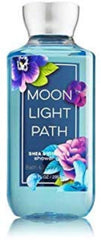 Bath & Body Works Moonlight Path, bouteille douche, parfum floral élégant pour une expérience relaxante.