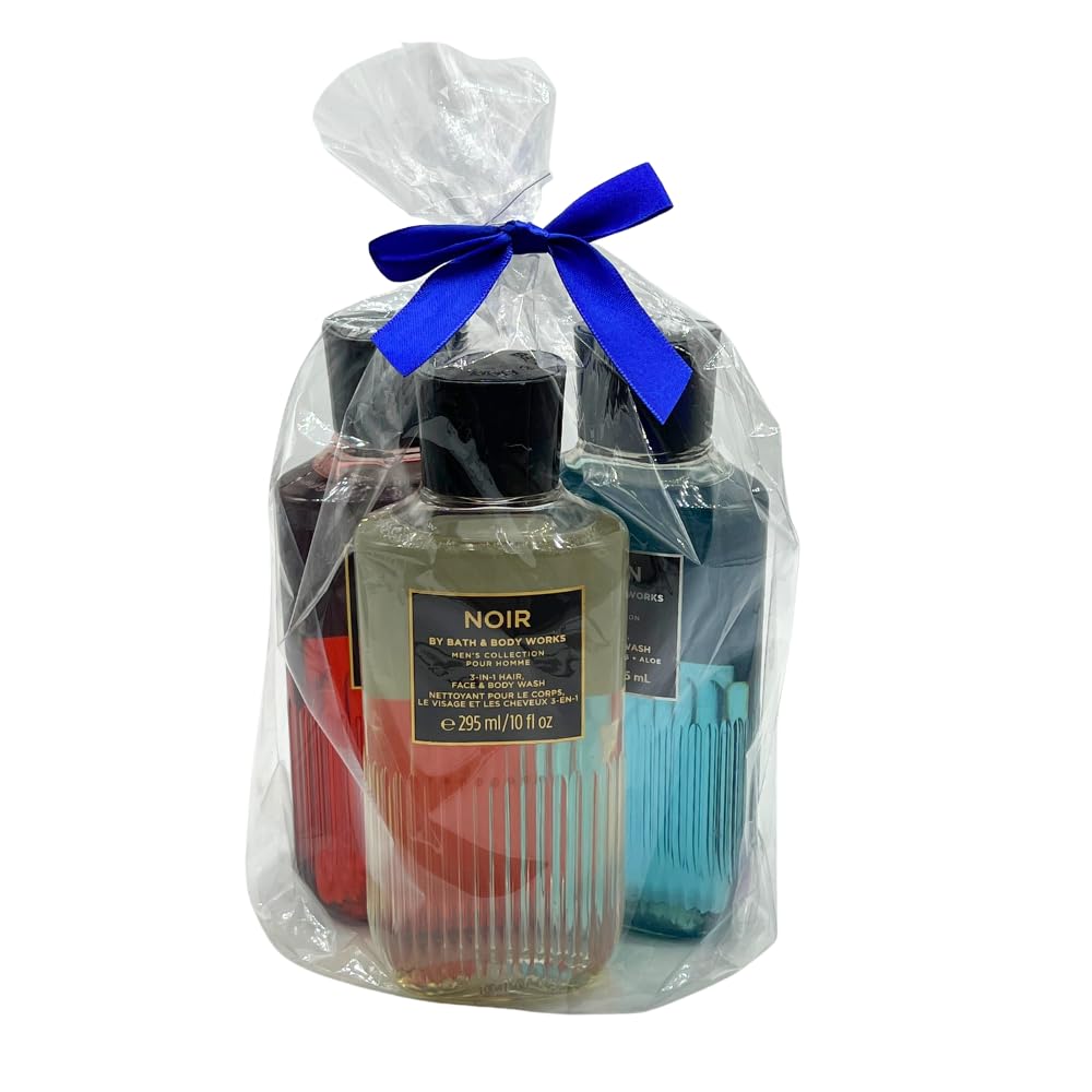Noir Bath & Body Works flacon sombre évoquant mystère et élégance masculine.