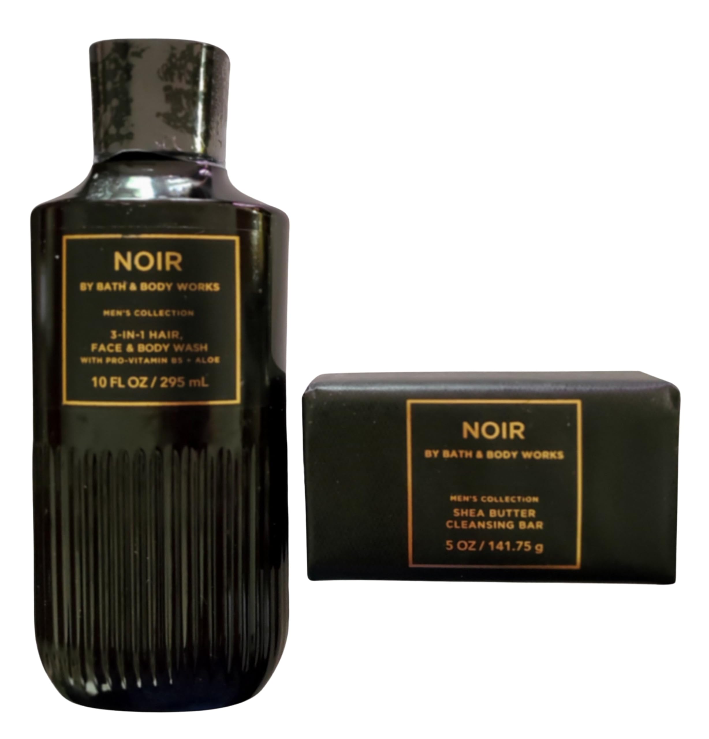 Bath & Body Works Noir – bouteille de gel douche 3-en-1, parfum captivant et pratique.