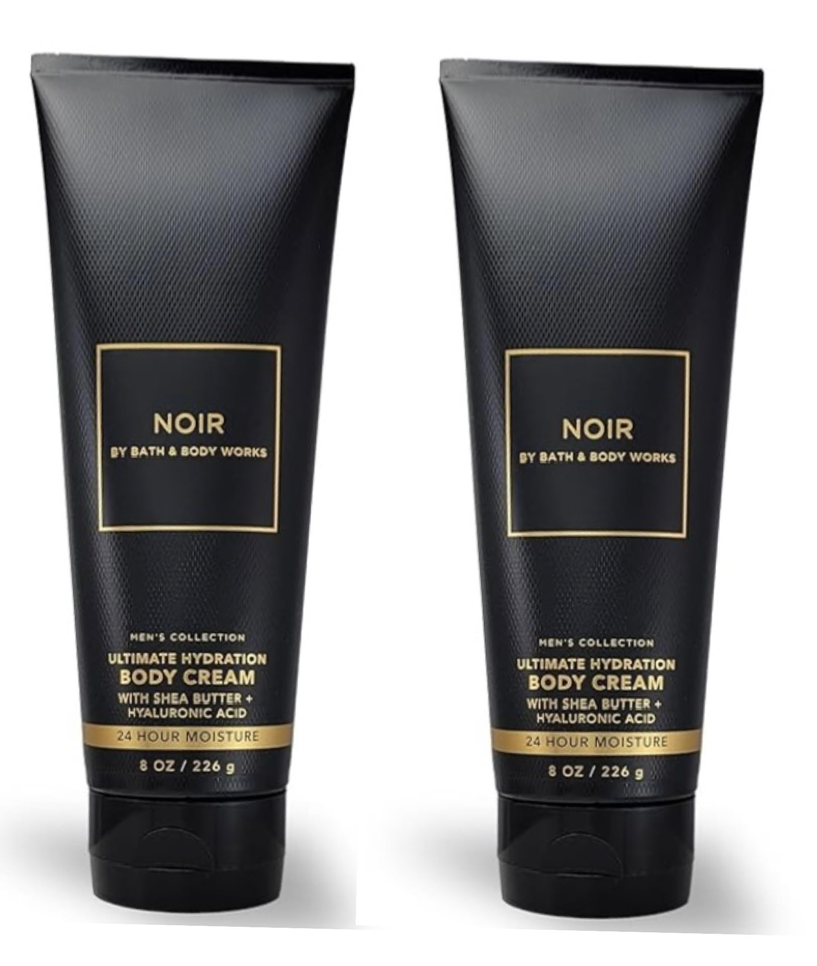Bath & Body Works Noir Ultimate Hydration Cream 8 oz bottle delivers long-lasting moisture.