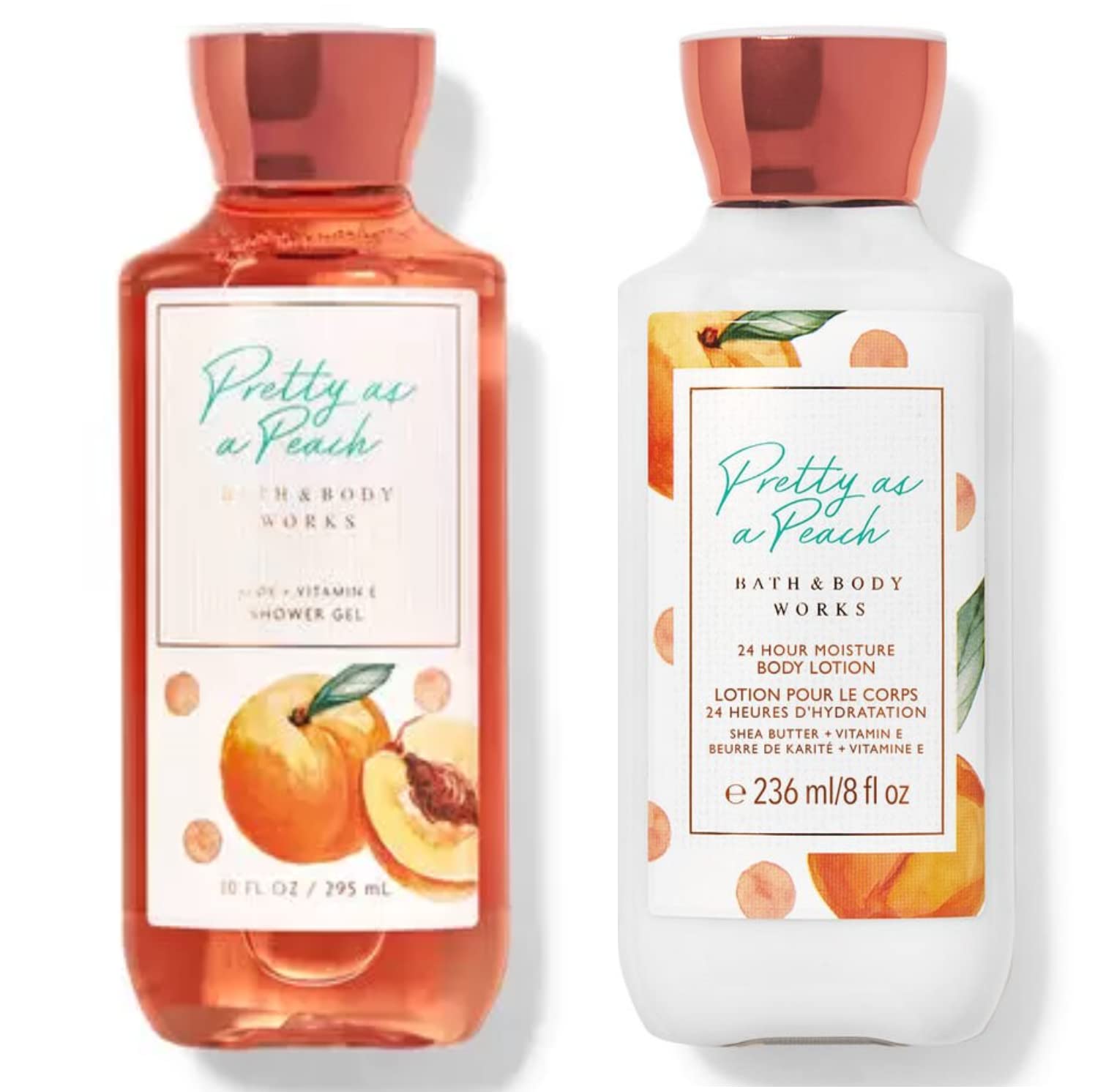Bath & Body Works gel-douche peche-jasmin – parfum fruité et rafraichissant pour la douche