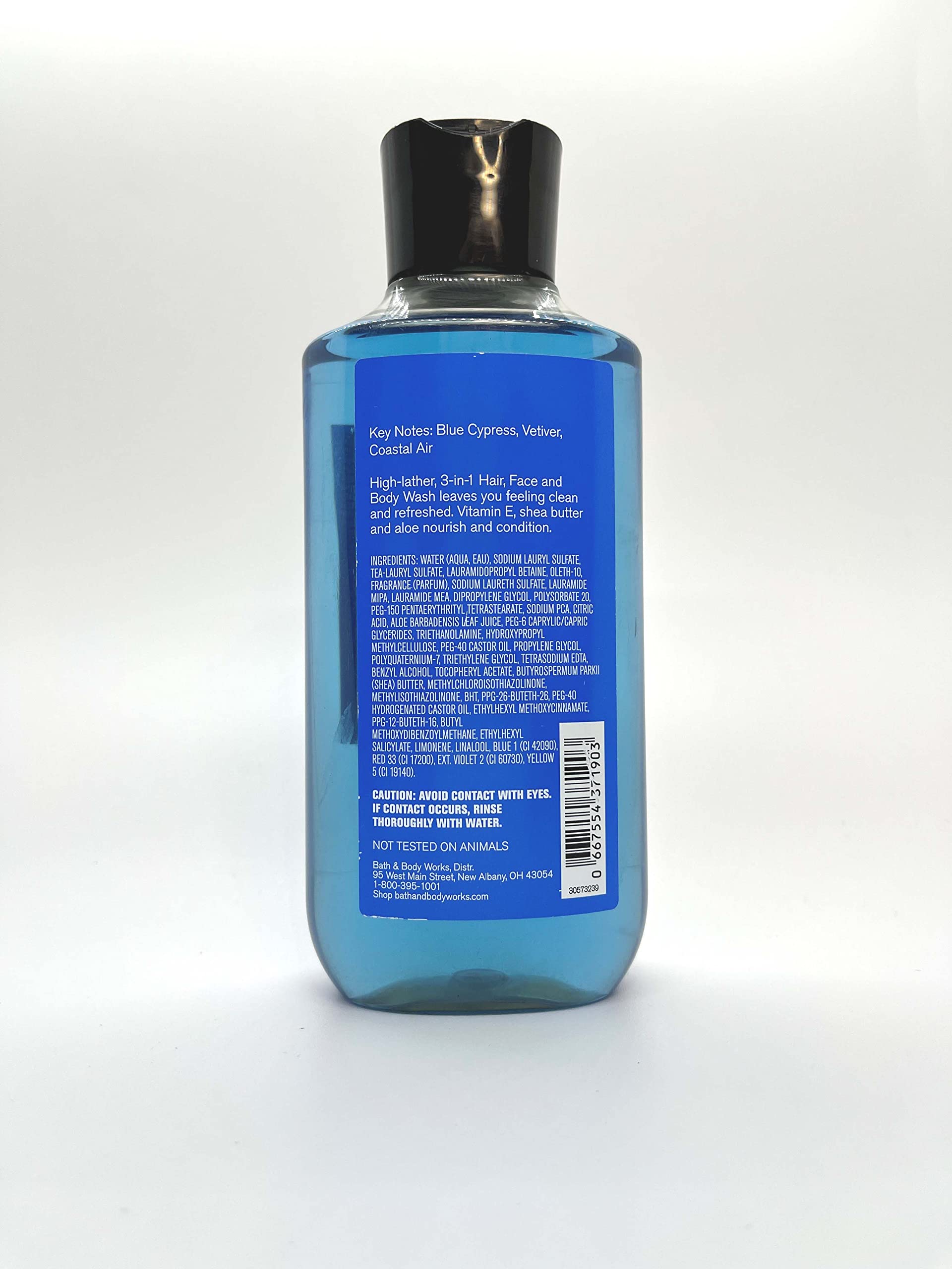 Bath & Body Works Ocean 2-en-1 — mousse lavante douce pour cheveux et corps.
