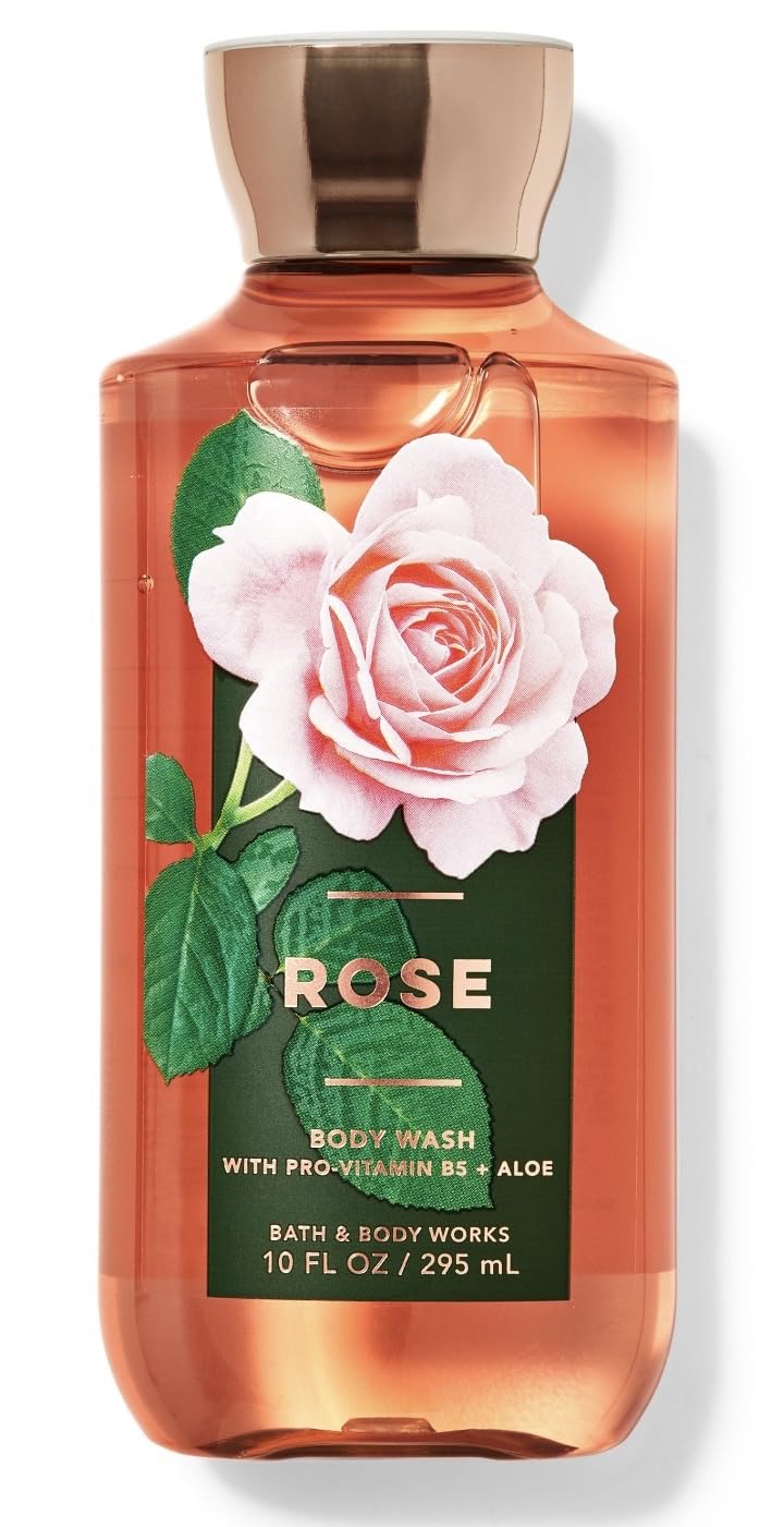 Bath & Body Works Signature Rose shower gel delivers creamy lather and lasting fragrance.