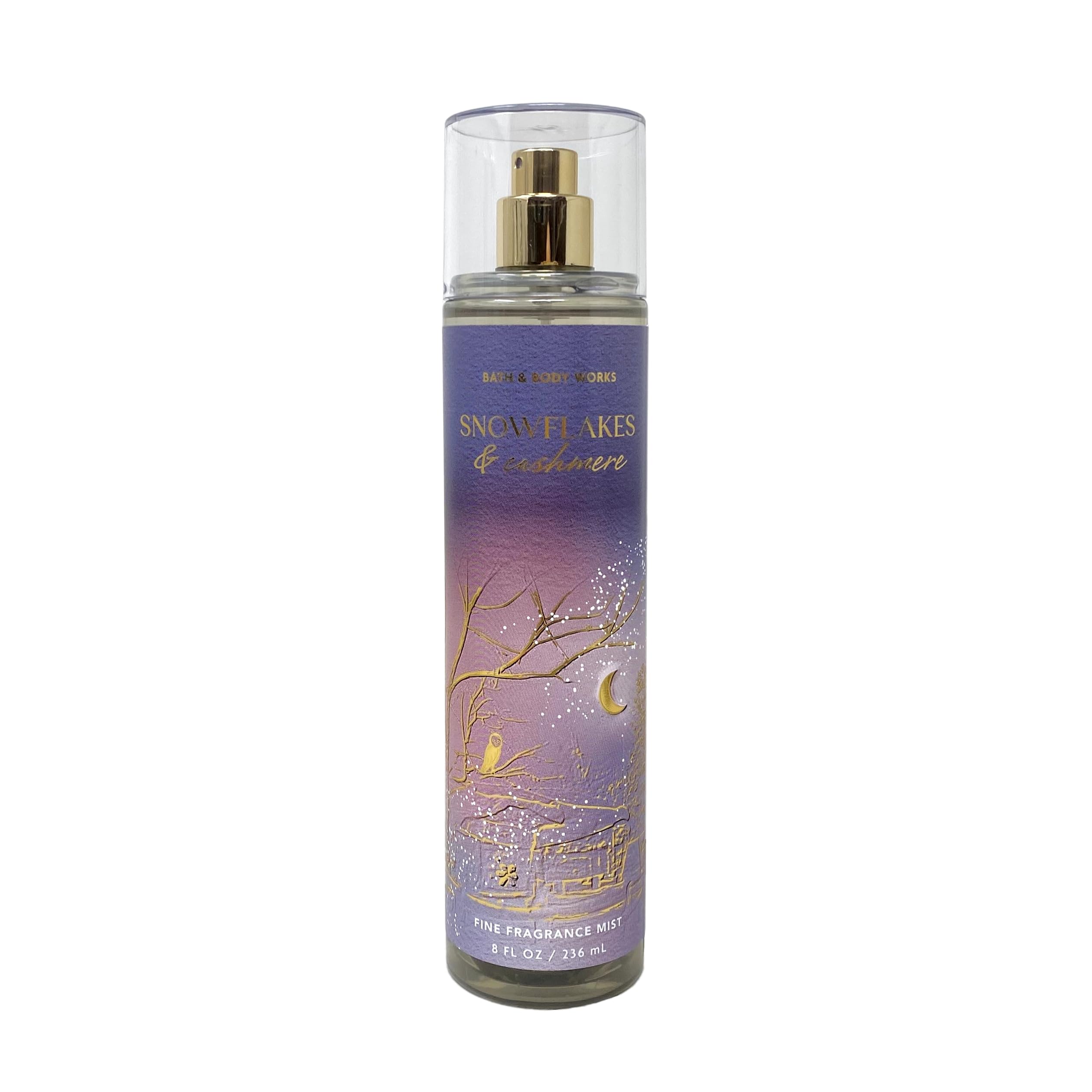 Brume parfumée Snowflakes & Cashmere offrant une fraîcheur durable.